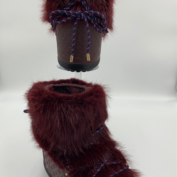 LOUIS VUITTON Off-Piste Beaver Fur Snow Boots WOMENS SZ 8 to 8.5 - Picture 7 of 12